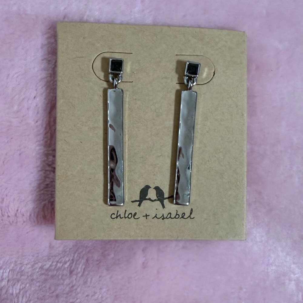 Chloe + Isabel Hero Metal Linear Drop Earrings